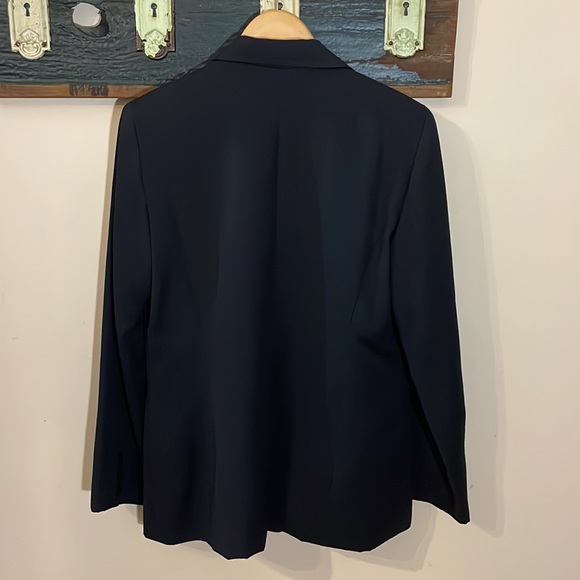 Cynthia Steffe Black Wool Blazer Size 14 - Picture 12 of 15